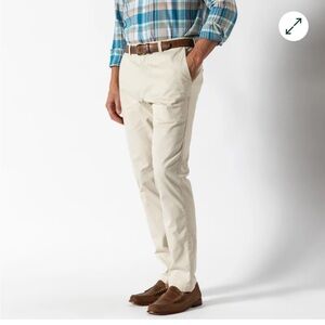 Duckhead Slim Fit Gold School Chino in Stone color